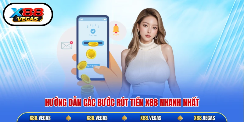 Hướng dẫn các bước rút tiền X88 nhanh nhất